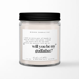 Extra Pair of Hands Will You Be My Godfather Soy Candle