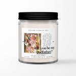 Extra Pair of Hands Will You Be My Godfather Custom Photo Soy Candle