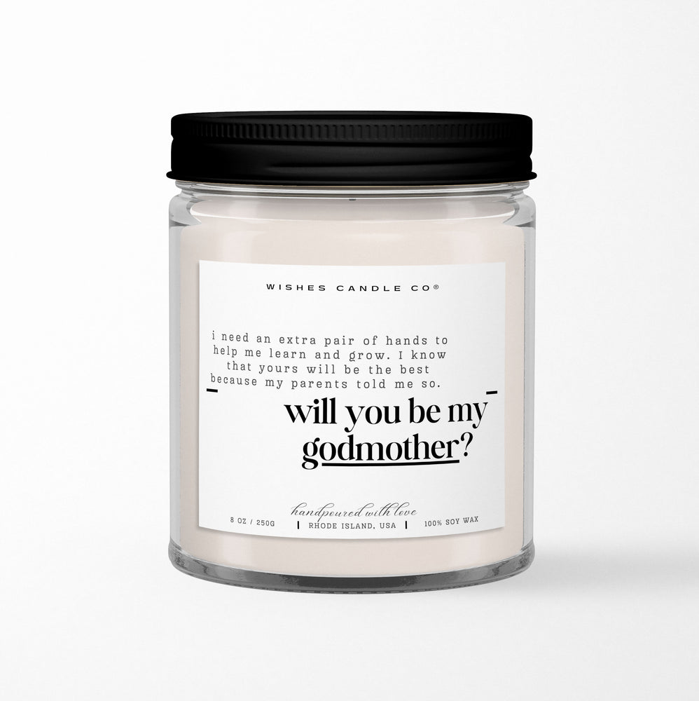 Extra Pair of Hands Will You Be My Godmother Soy Candle