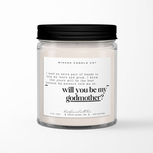 Extra Pair of Hands Will You Be My Godmother Soy Candle