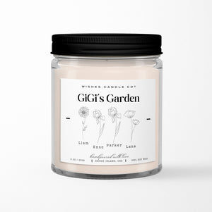 Gigi's Garden Custom Name and Birth Flower Soy Candle