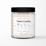 Nana's Garden Custom Name and Birth Flower Soy Candle